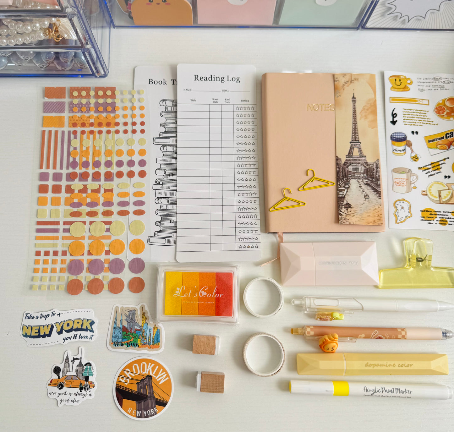 🕊️☀️ Yellow Vibes Stationery Set …