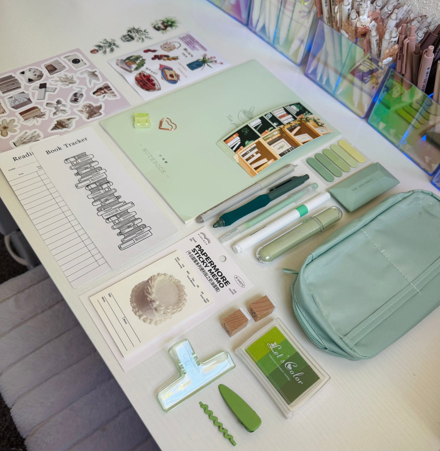 🕊️🪴 Green Vibe Stationery Set …
