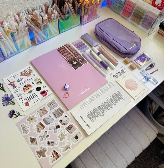 🕊️💜 Purple Vibe Stationery Set…