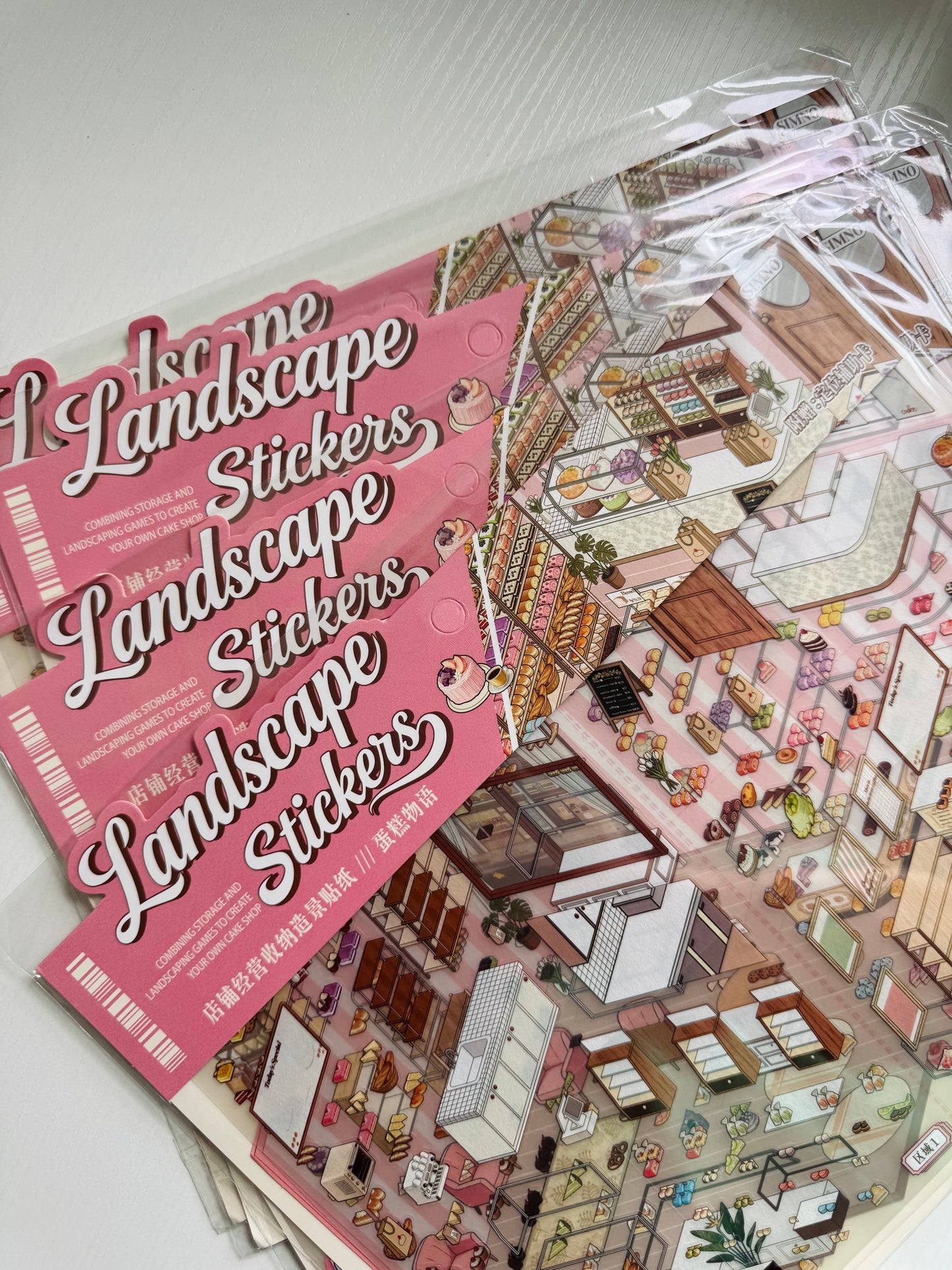 🕊️🧁3D Landscape Bakery Stickers for Journaling & Scrapbooking…