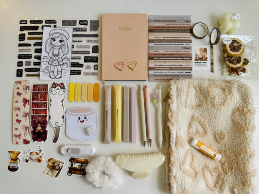 🕊️💛 Beige Aesthetic Stationery Set…