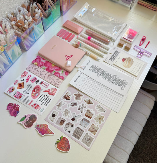 🕊️💕 Pink Vibe Stationery Set…