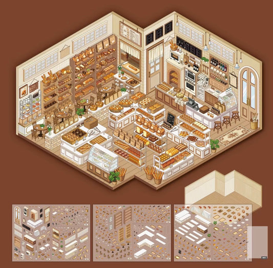 🕊️☕️ 3D Landscape Bakery Stickers for Journaling & Scrapbooking…
