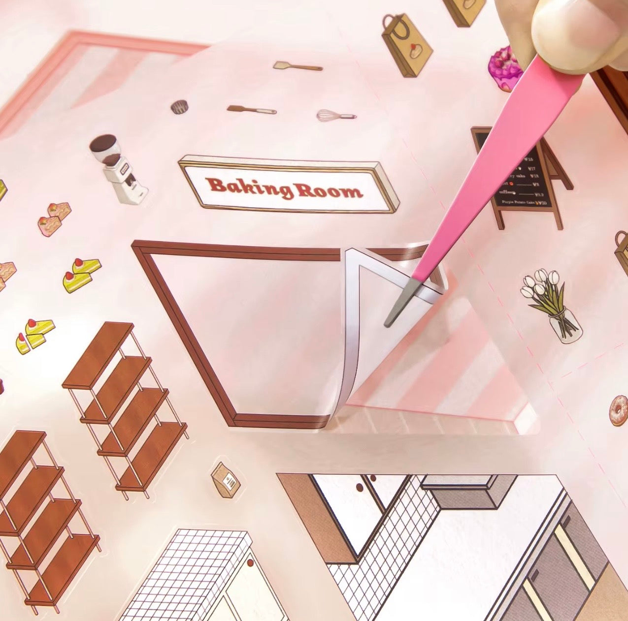 🕊️🧁3D Landscape Bakery Stickers for Journaling & Scrapbooking…