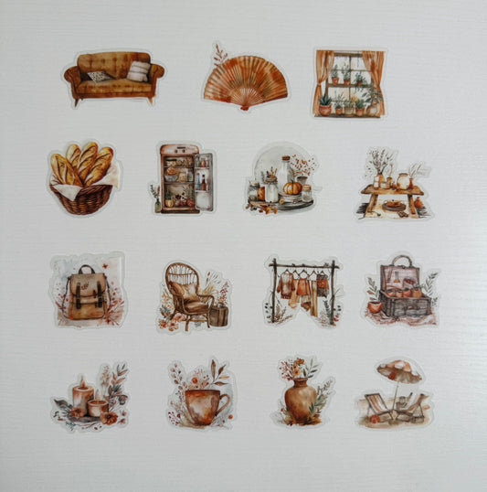 🕊️🍁 Decorative cute stickers – random set~15pcs