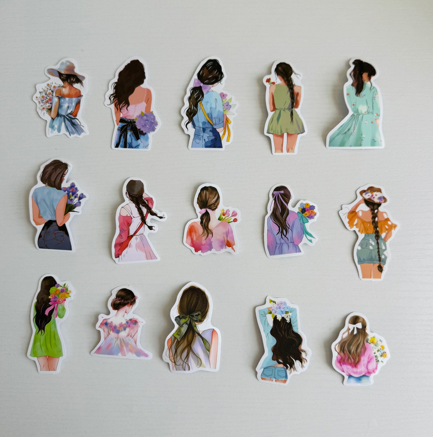 🕊️🌸Cozy Girls Aesthetic Stickers ~ 15 pcs…