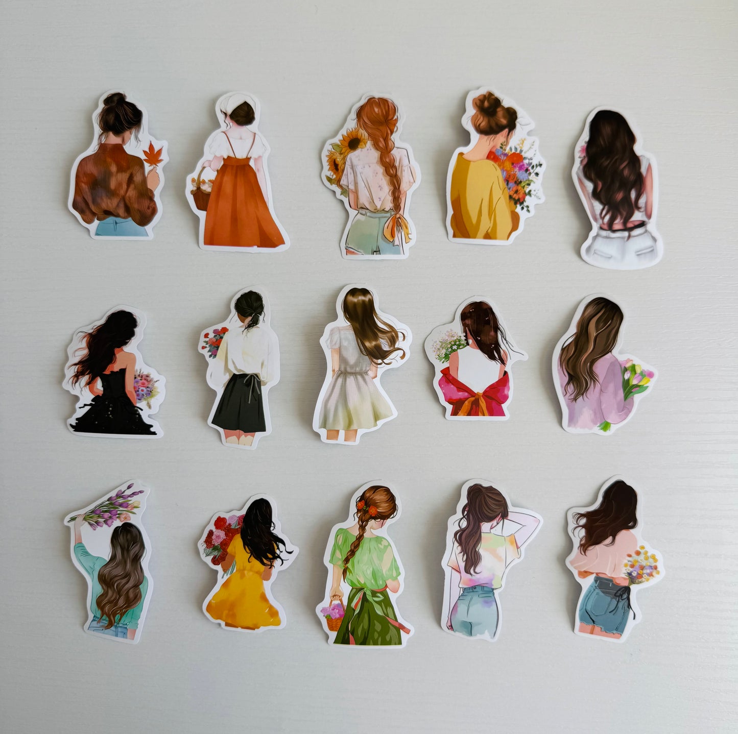 🕊️🌸Cozy Girls Aesthetic Stickers ~ 15 pcs…