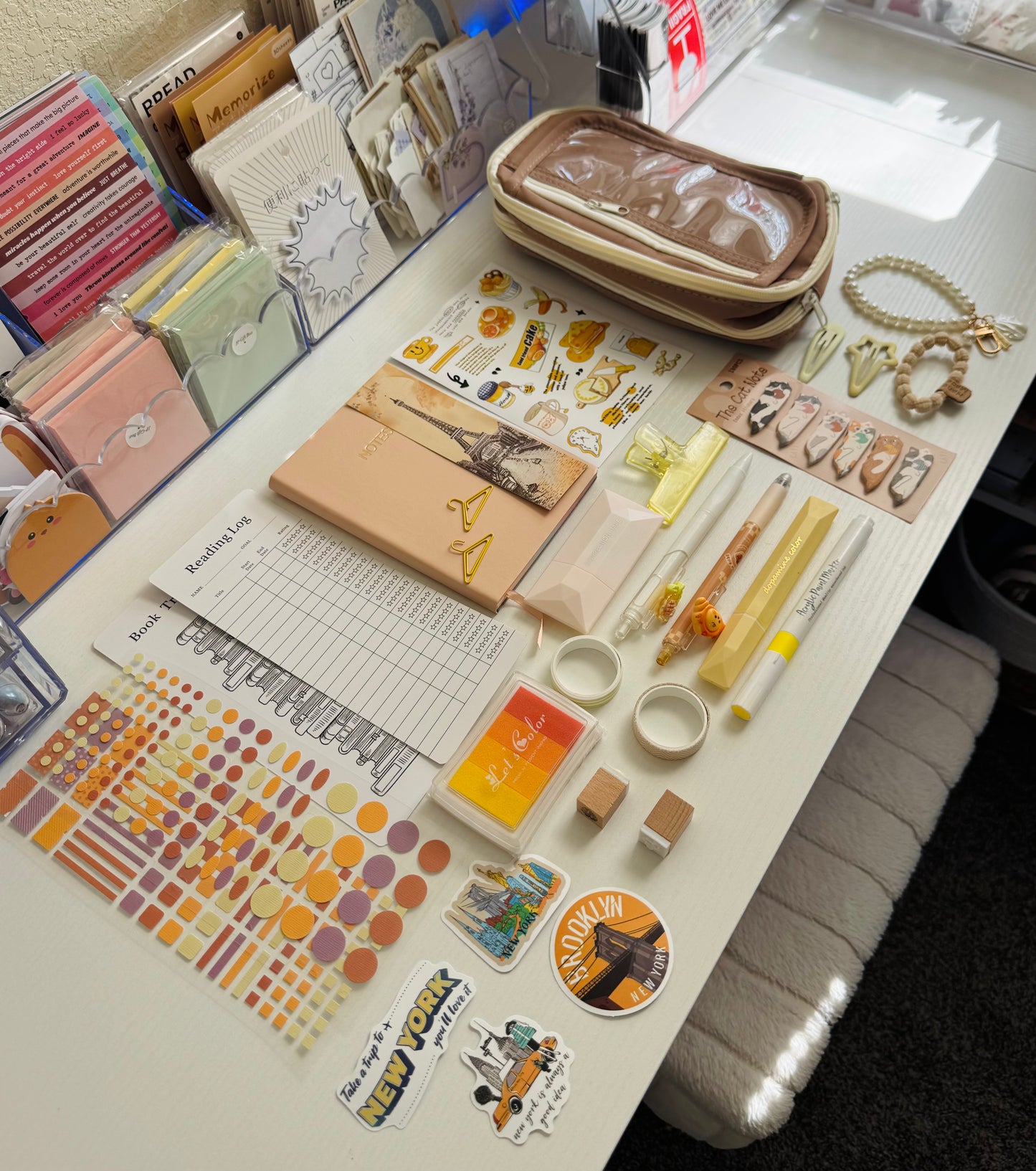 🕊️☀️ Yellow Vibes Stationery Set …